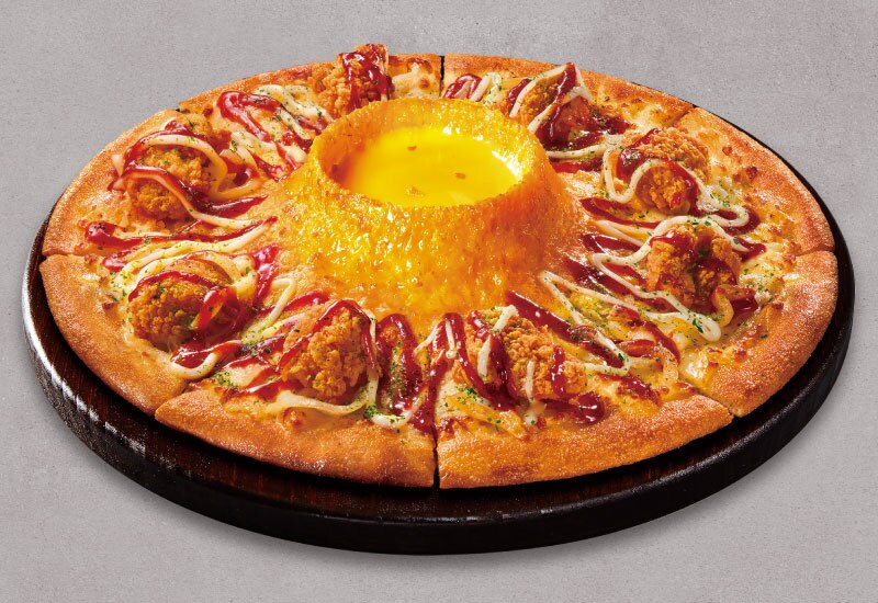 韓風炸雞火山巨無霸披薩