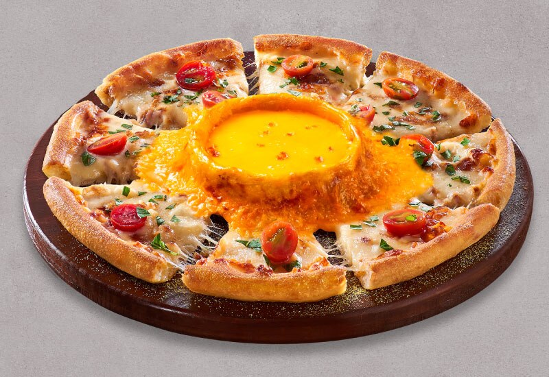 Margherita Volcano pizza